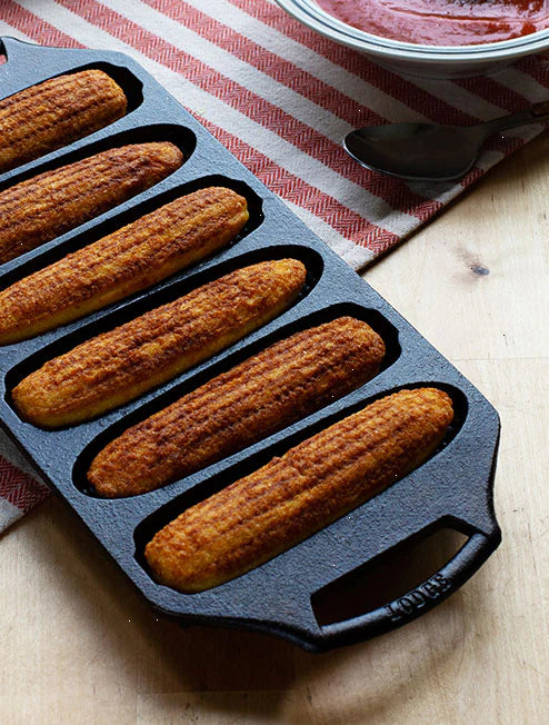 Seasoned Cast Iron Cornstick Pan - View 3