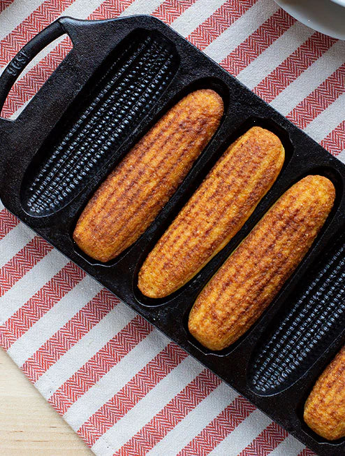 Seasoned Cast Iron Cornstick Pan - View 4