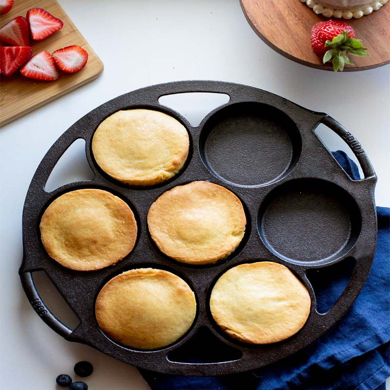 Seasoned Cast Iron Mini Cake Pan - View 3