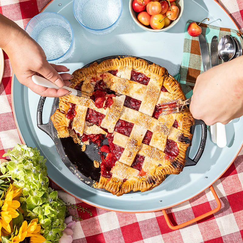 9 Inch Seasoned Cast Iron Pie Pan - View 3