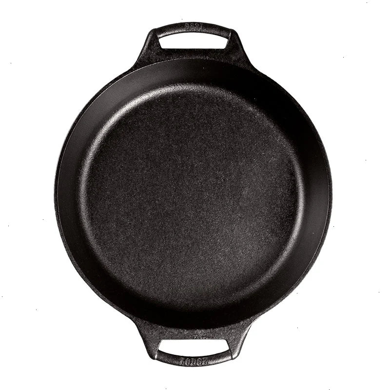 10.25 Inch Seasoned Cast Iron Baker's Skillet - View 2