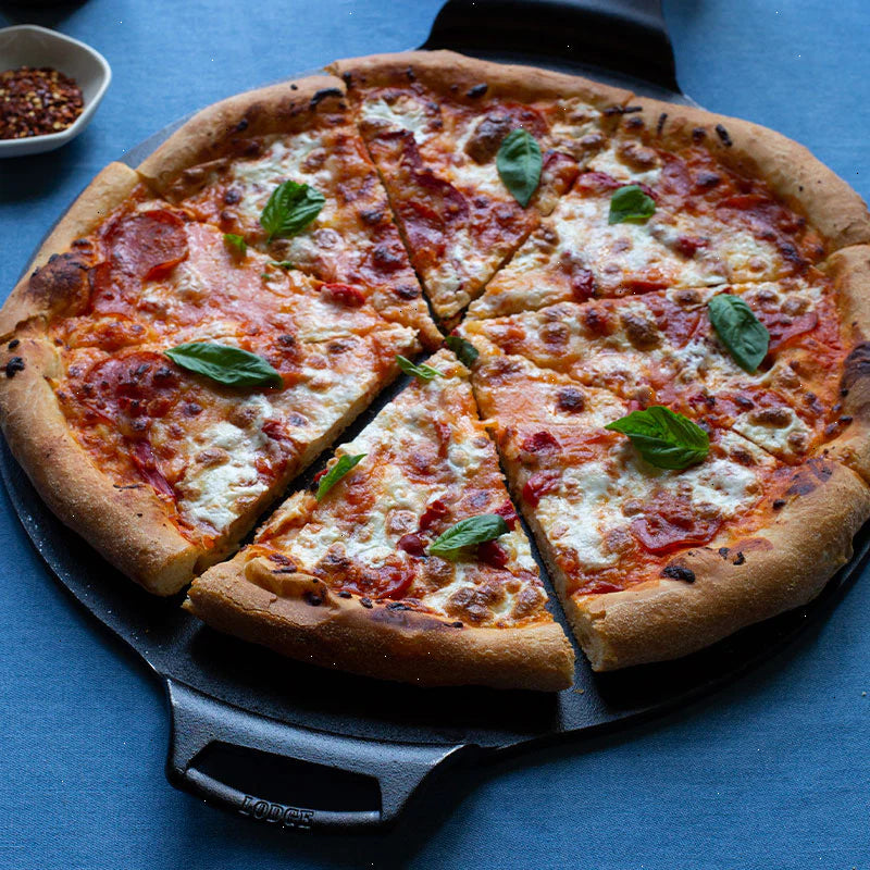 15 Inch Seasoned Cast Iron Pizza Pan - View 3