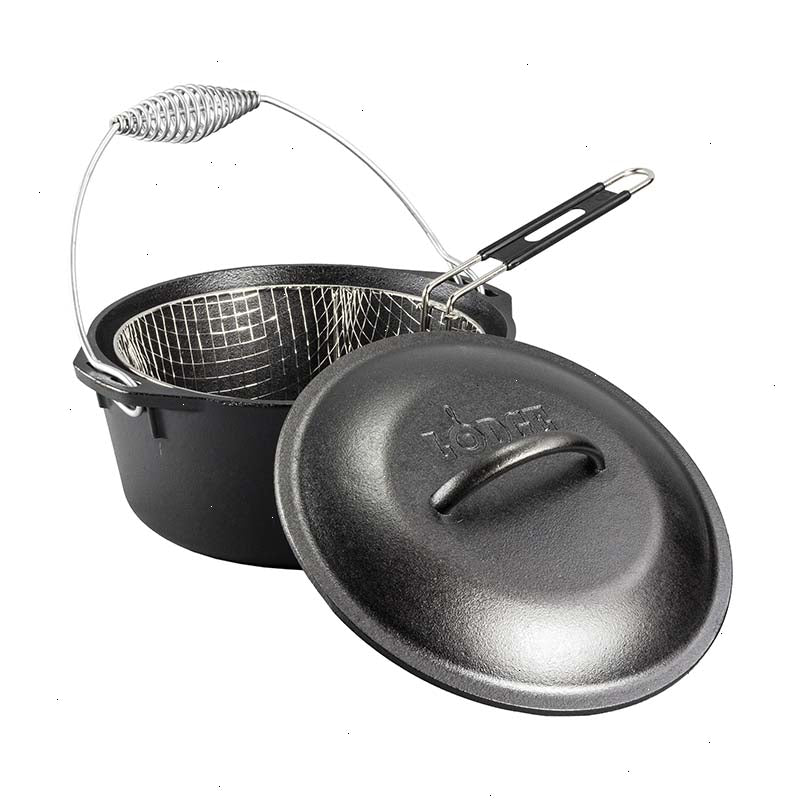 Seasoned Cast Iron Dutch Oven Frying Set - View 2