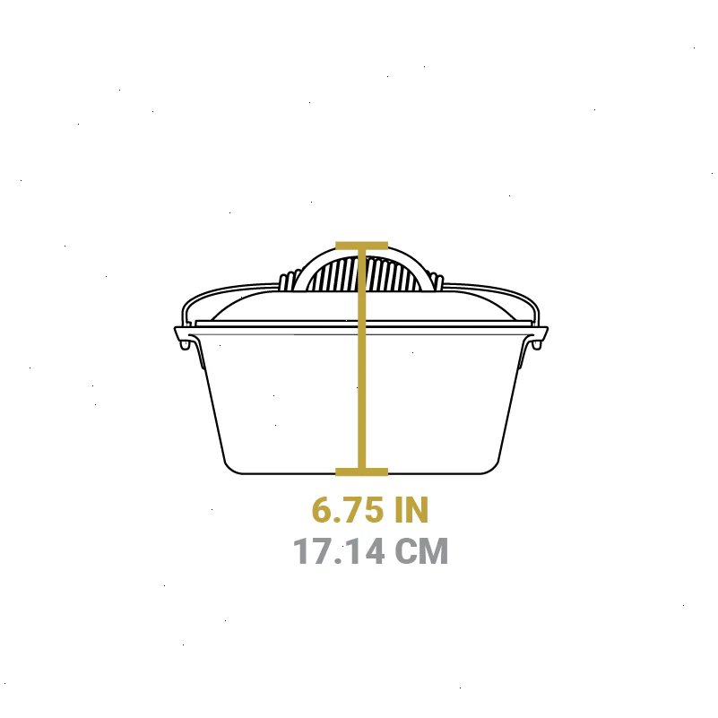 Seasoned Cast Iron Dutch Oven Frying Set - View 6