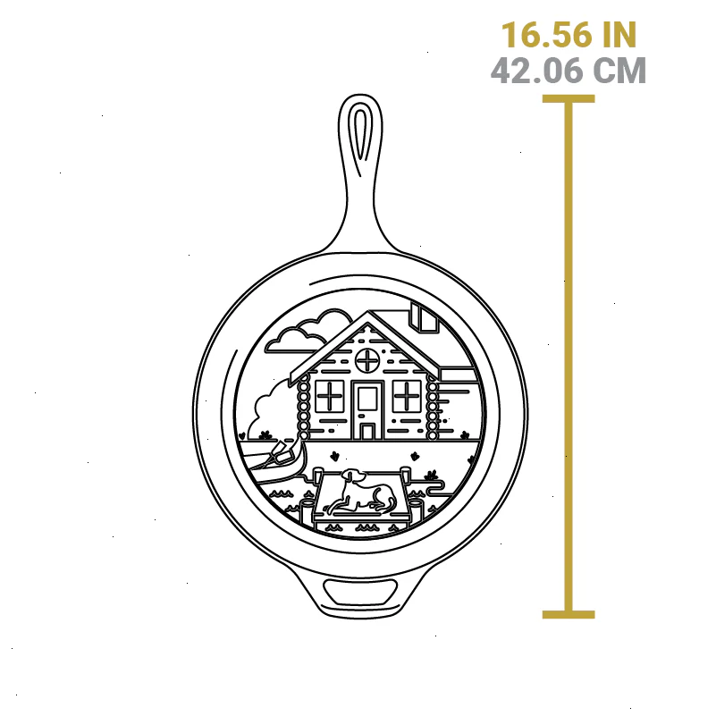 Wanderlust 3.2 Quart Cast Iron Cabin Combo Cooker - View 6