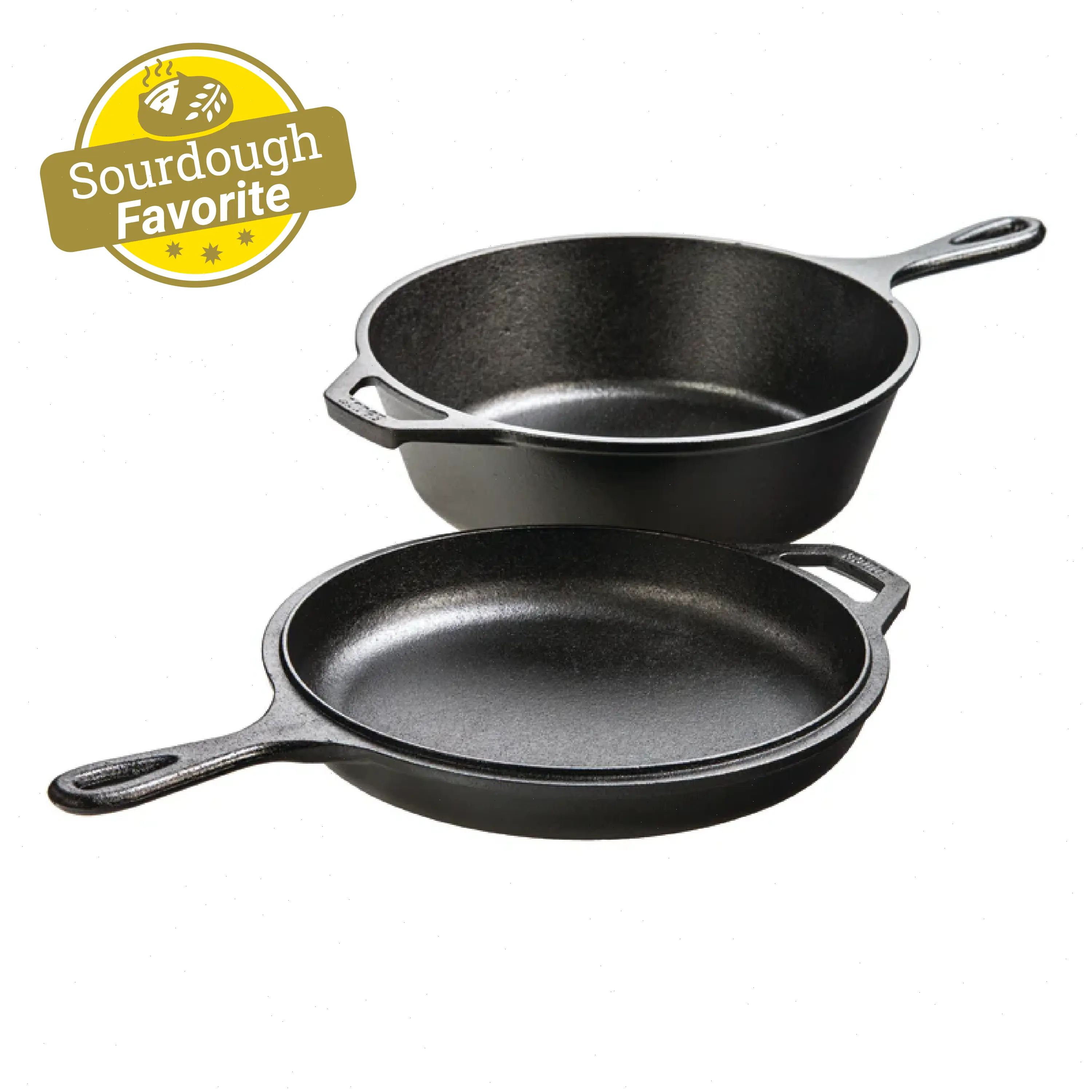 3.2 Quart Seasoned Cast Iron Combo Cooker