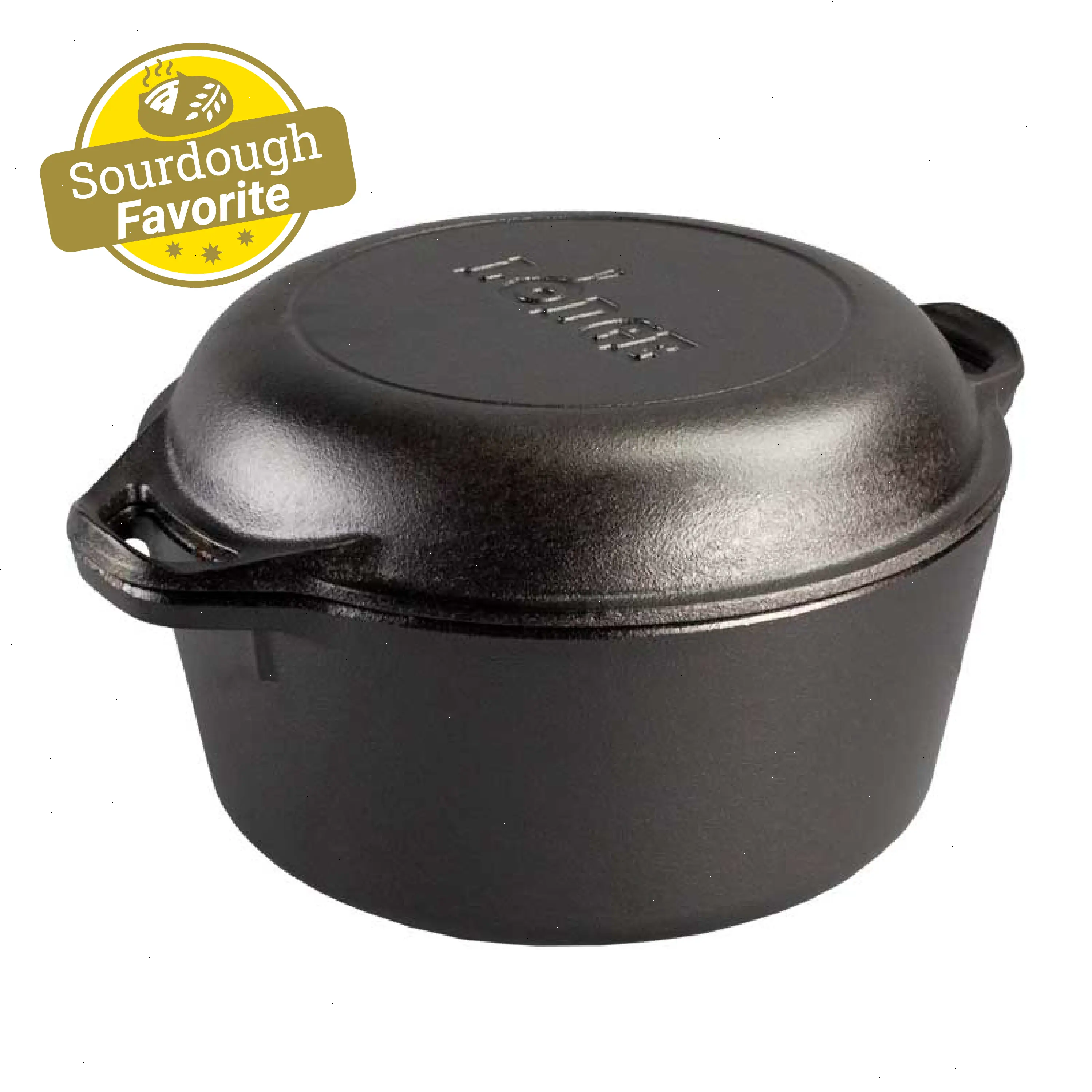 5 Quart Cast Iron Double Dutch Oven
