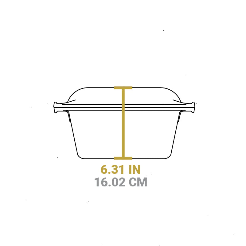 5 Quart Cast Iron Double Dutch Oven - View 6