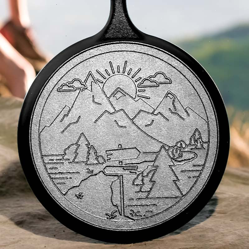 Wanderlust 10.5 Inch Cast Iron Mountain Griddle - View 4