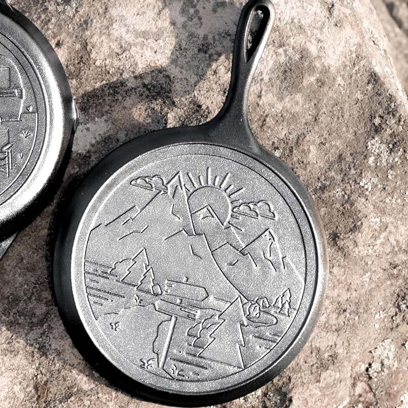 Wanderlust 10.5 Inch Cast Iron Mountain Griddle - View 5