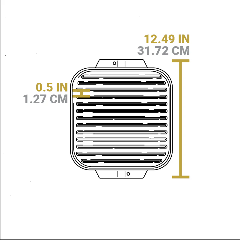 10.5 Inch Single Burner Reversible Grill/Griddle - View 5