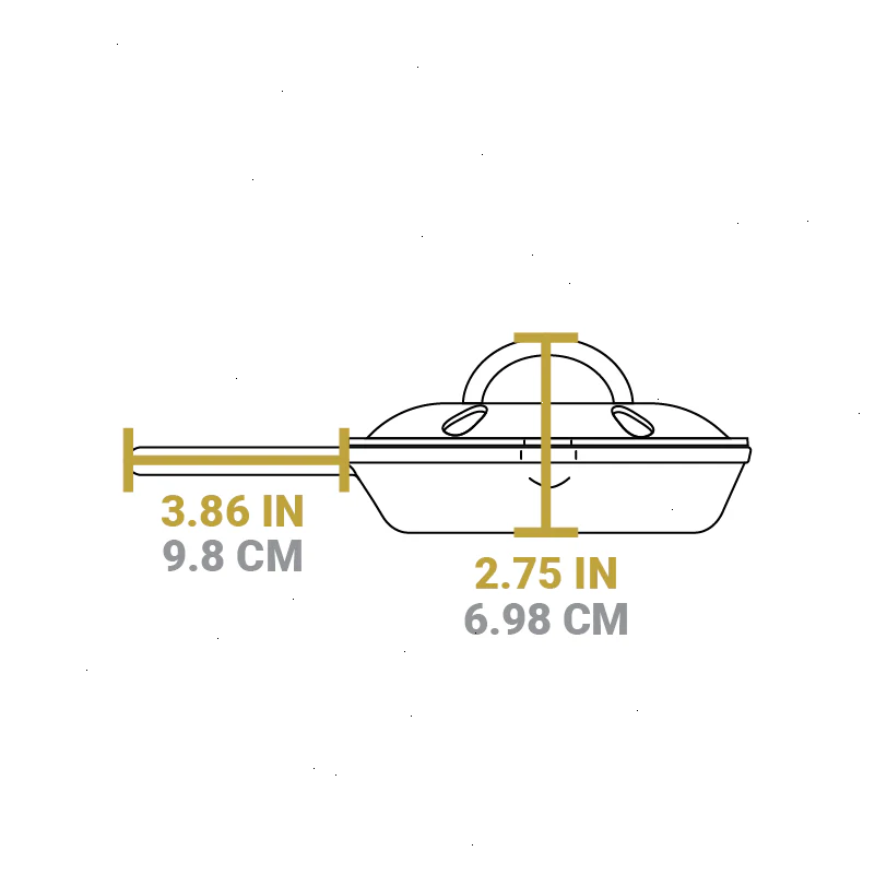 6.5 Inch Seasoned Cast Iron Smoker Skillet - View 5