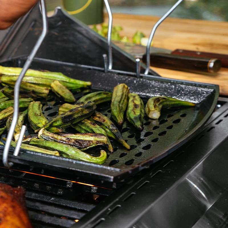 15 x 12 Inch Seasoned Cast Iron Grill Topper - View 4