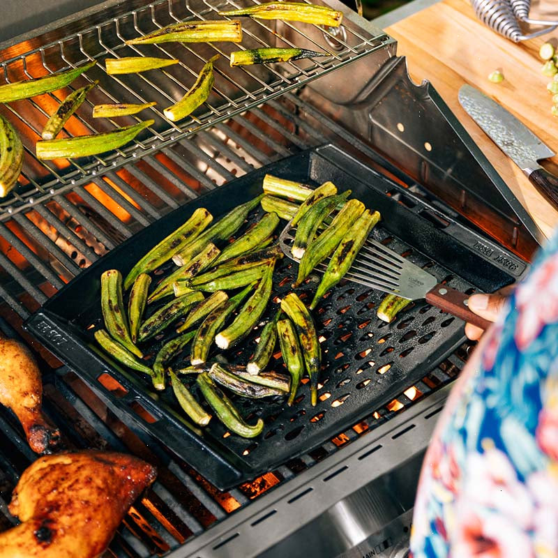 15 x 12 Inch Seasoned Cast Iron Grill Topper - View 6