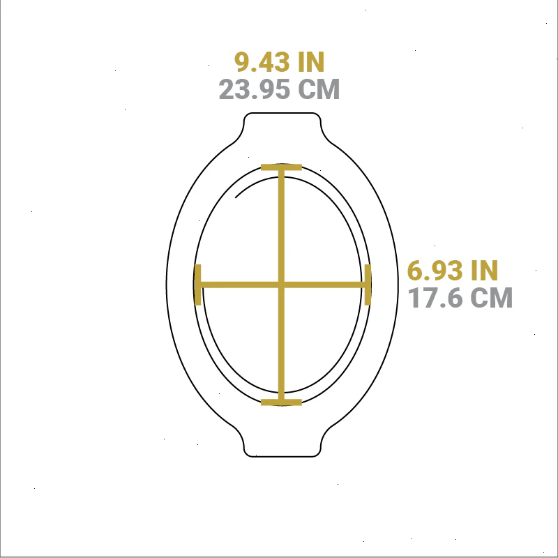 Grip Style Oval Wood Underliner - View 3