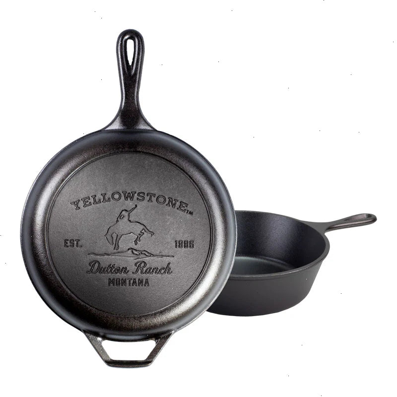 Yellowstone™ 3.2 Quart Seasoned Cast Iron Bucking Bronco Combo Cooker - View 2