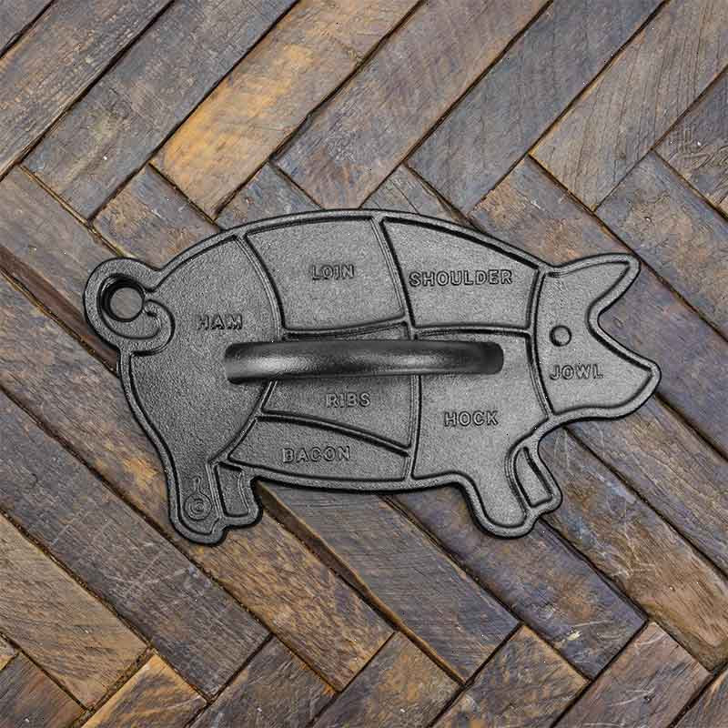 Seasoned Cast Iron Pig Press