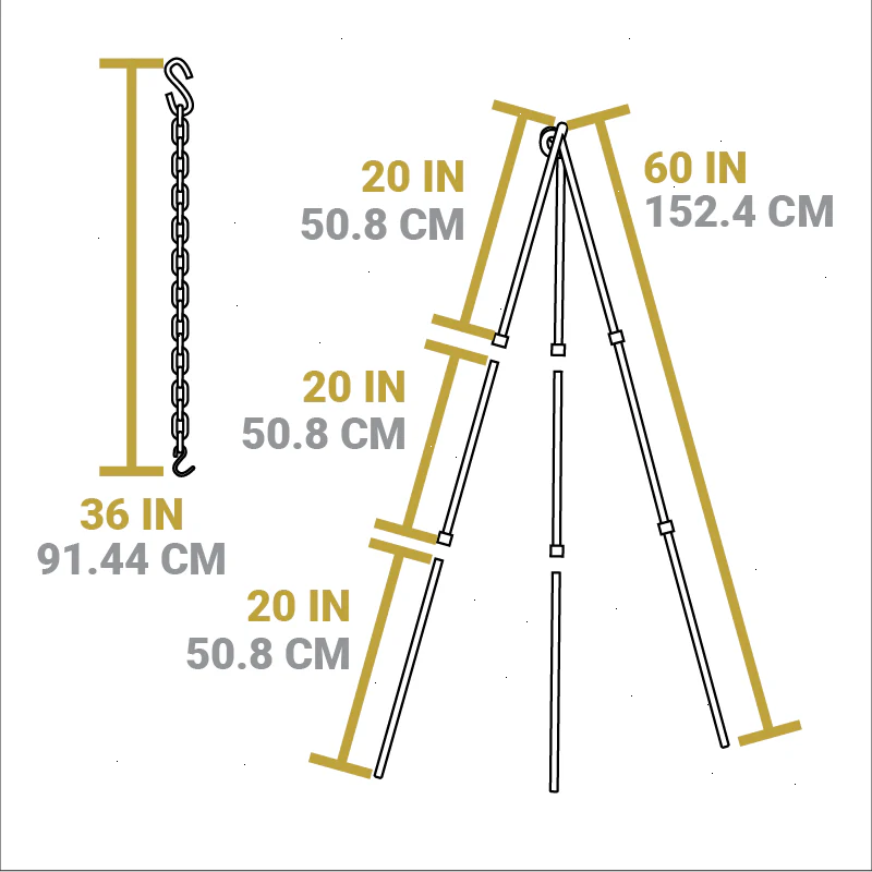 Adjustable Camp Tripod - View 5