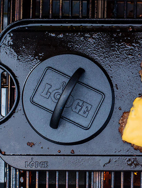 6.25 Inch Seasoned Cast Iron Burger Press - View 5