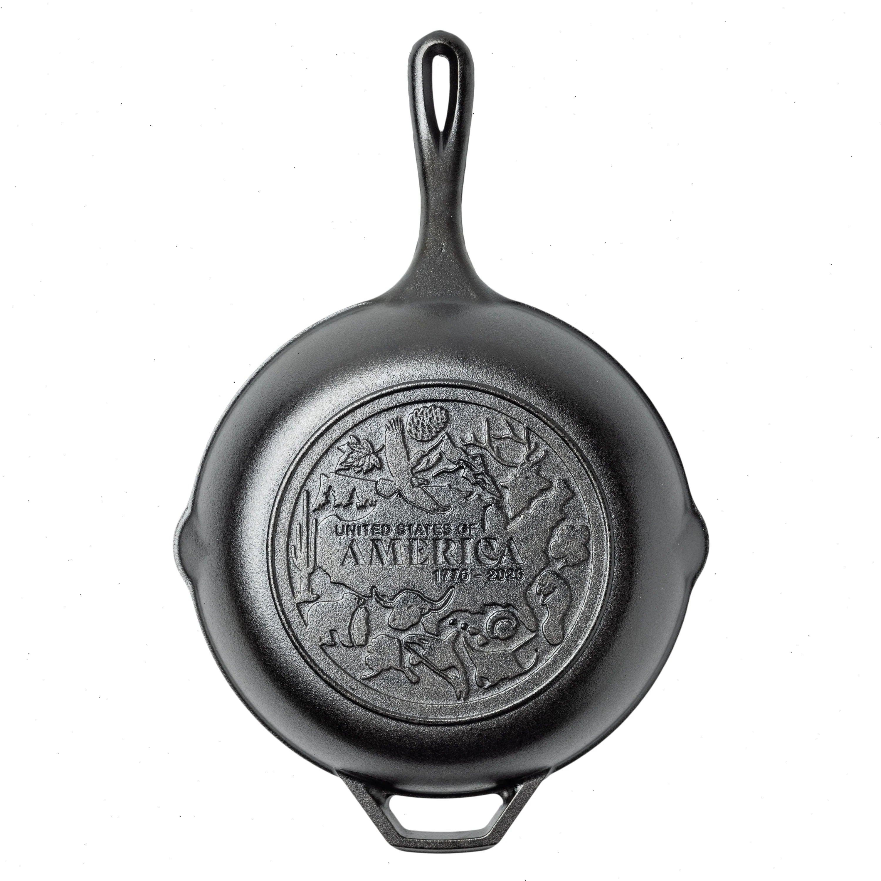 Lodge Chef Collection 10 Inch Seasoned Cast Iron Skillet, USA Frontier - View 5