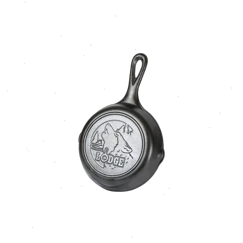 Wildlife Series™ 6.5 Inch Cast Iron Wolf Skillet - View 2