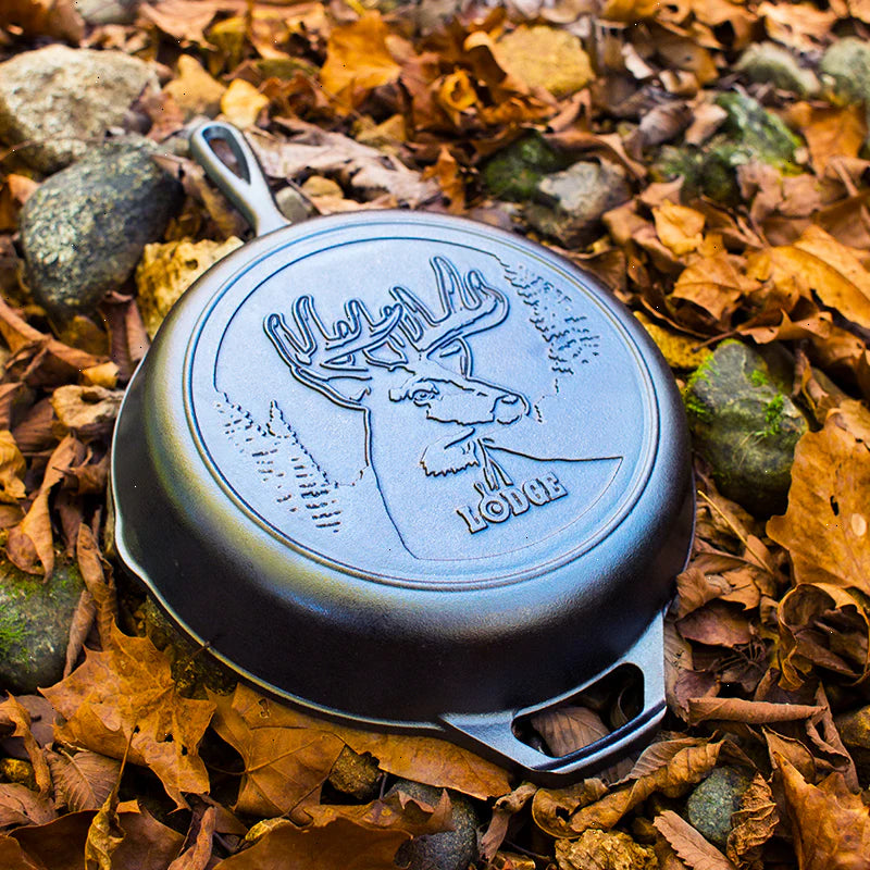 Wildlife Series™ 10.25 Inch Cast Iron Deer Skillet - View 3