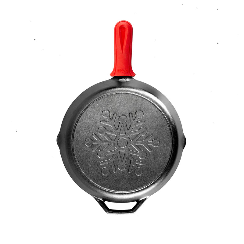 Snowflake Skillet With Red Deluxe Handle Holder - View 2