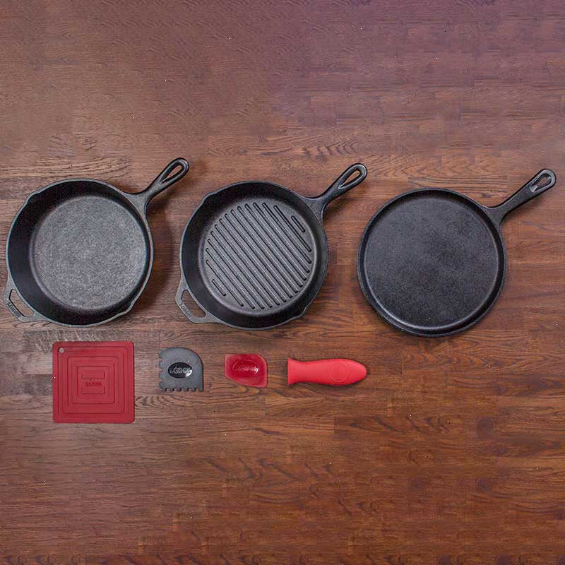Essential Seasoned Cast Iron Pan Set - View 3
