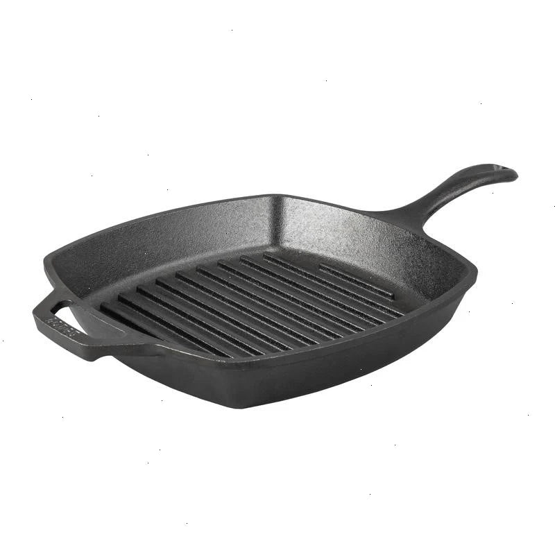 Yellowstone™ 10.5 Inch Square Seasoned Cast Iron Cowboy Grill Pan - View 3